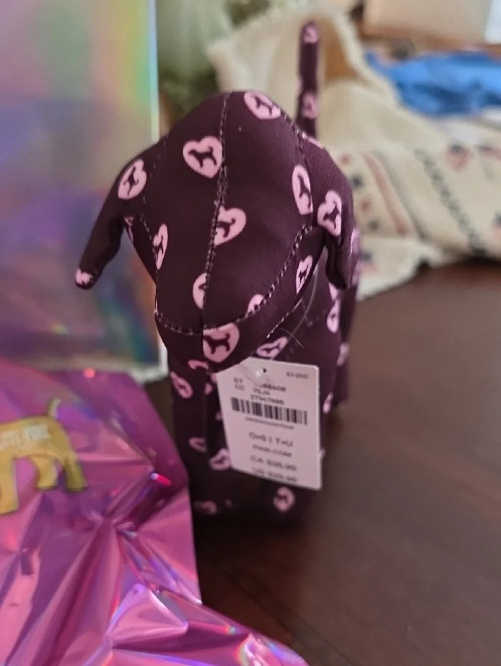 PINK Victoria's Secret Kids Plush Dog Accessory - Pink